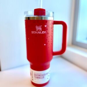 Stanley 40 oz Stainless Steel Flowstate Tumbler Ruby Hearts
Red Pink Valentine